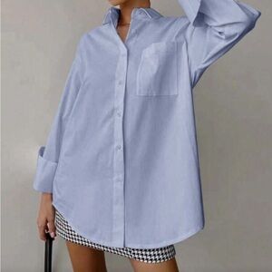 Light Blue Button-Up Shirt